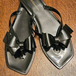 BCBGeneration Black Lima 2 Sandal With Bow Size 9